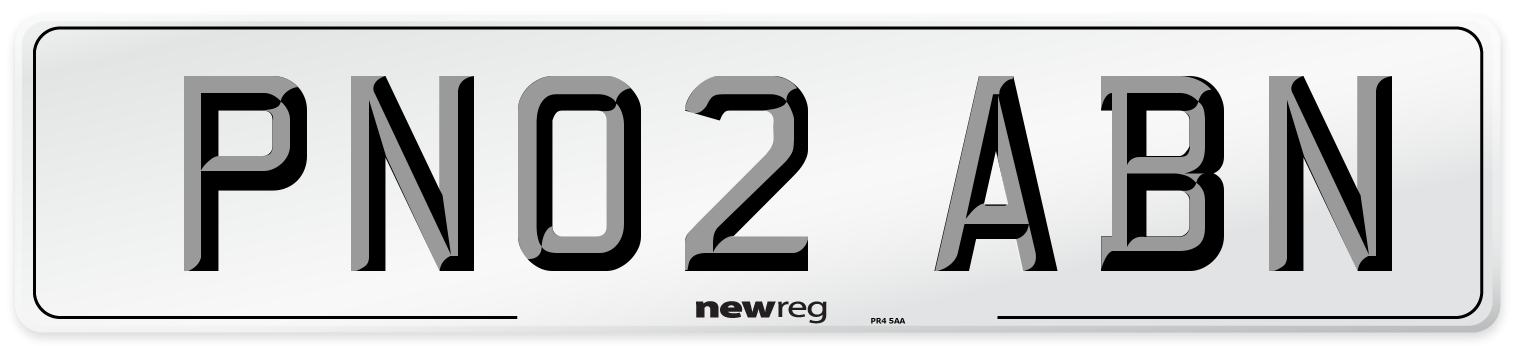 PN02 ABN Number Plate from New Reg